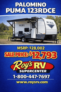 2025 PALOMINO PUMA 123RDCE CAMPING EDITION