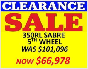 2023 FOREST RIVER SABRE 350RL-C 5TH WHEEL