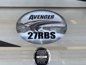 2018 FOREST RIVER AVENGER 27RBS