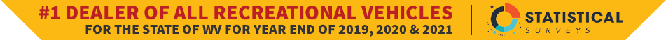 #1 Dealer of All Recreational Vehicles in the State of West Virginia for Year End of 2019/2020/2021